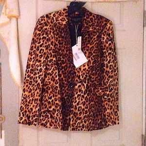 Walter Baker leopard blazer/jacket size med.
